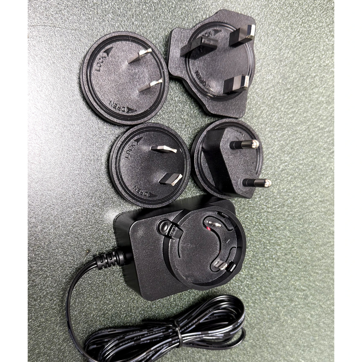 Gamma International Power Adapter with four interchangeable plug attachments