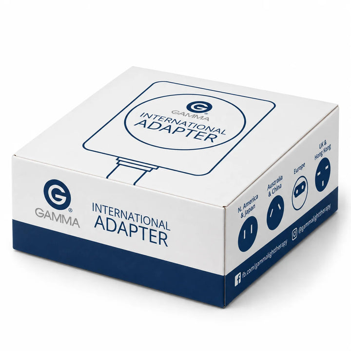 Gamma International Power Adapter box angle view